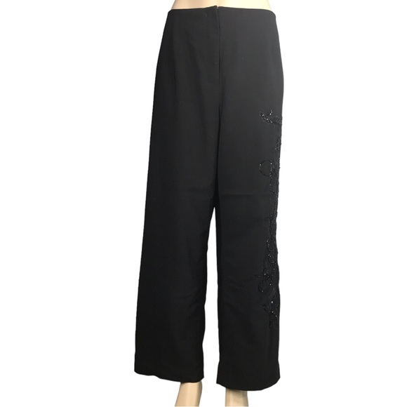 MXM Black Gorgeous Elegant Embezzlement Rhinestone Formal Pants Size 18 - Picture 6 of 15